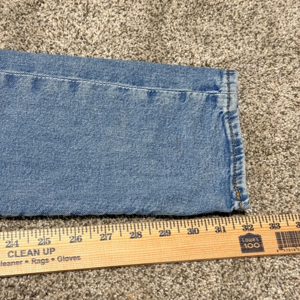 Levi's Womens 512 Slim Taper Jeans Light Wash Denim WaterLess W33 L34 Blue Denim